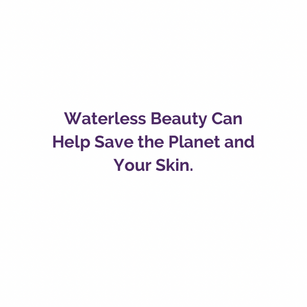waterless beauty can help save the planet and your skin. woman laying on the ground