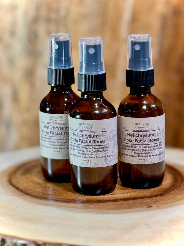 Organic Helichrysum + Rose Facial Toner