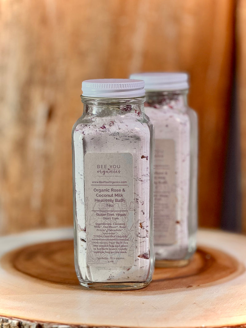 Heavenly Bath Tea - Organic Rose &  Coconut Milk