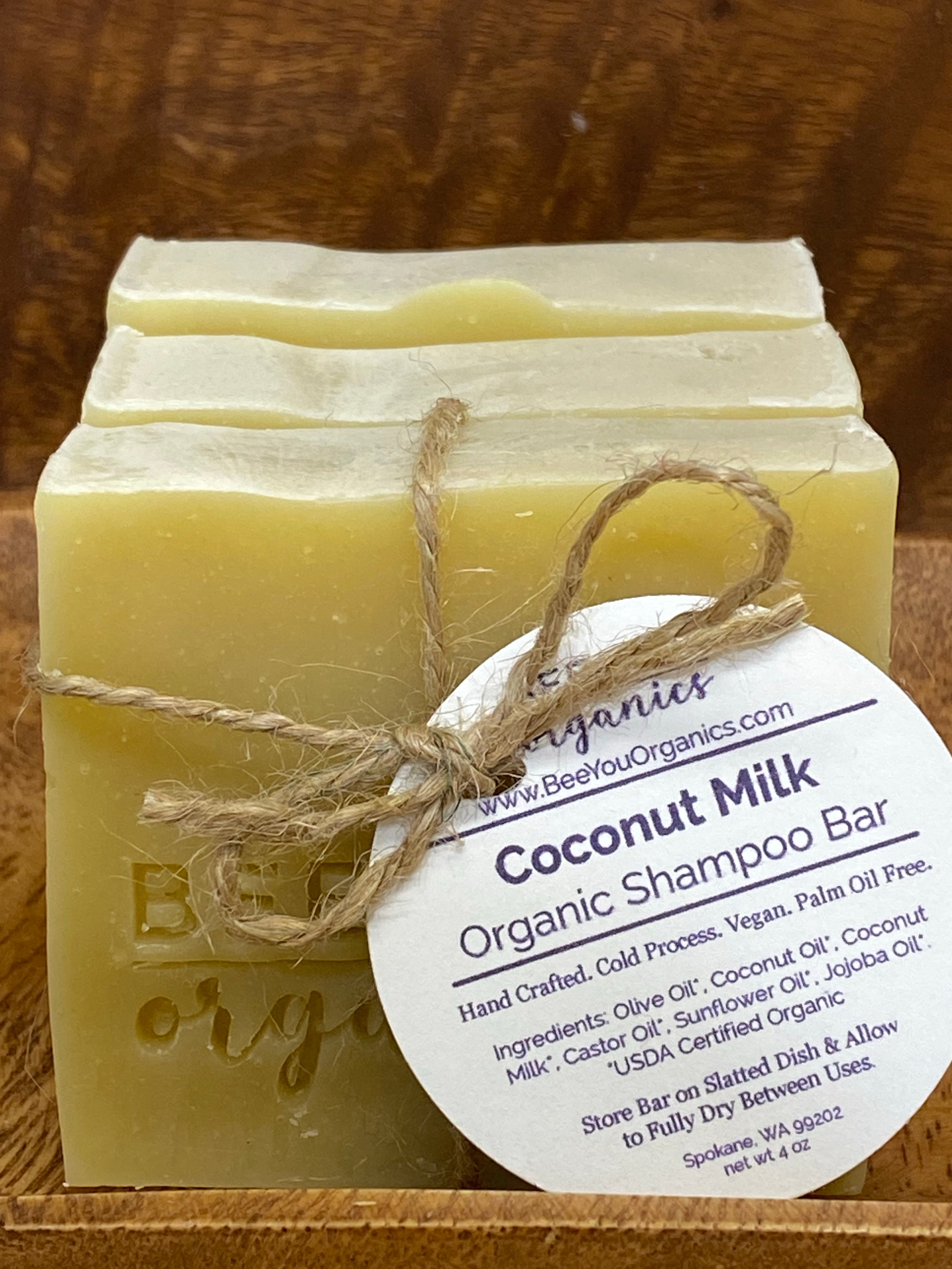 Organic Coconut Milk Shampoo Bar Bee You Organics